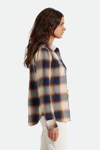 Load image into Gallery viewer, Bowery Women&#39;s Standard L/S Flannel - Navy
