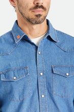 Load image into Gallery viewer, Willie Nelson L/S Woven - Worn Denim
