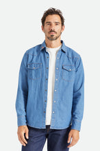 Load image into Gallery viewer, Willie Nelson L/S Woven - Worn Denim
